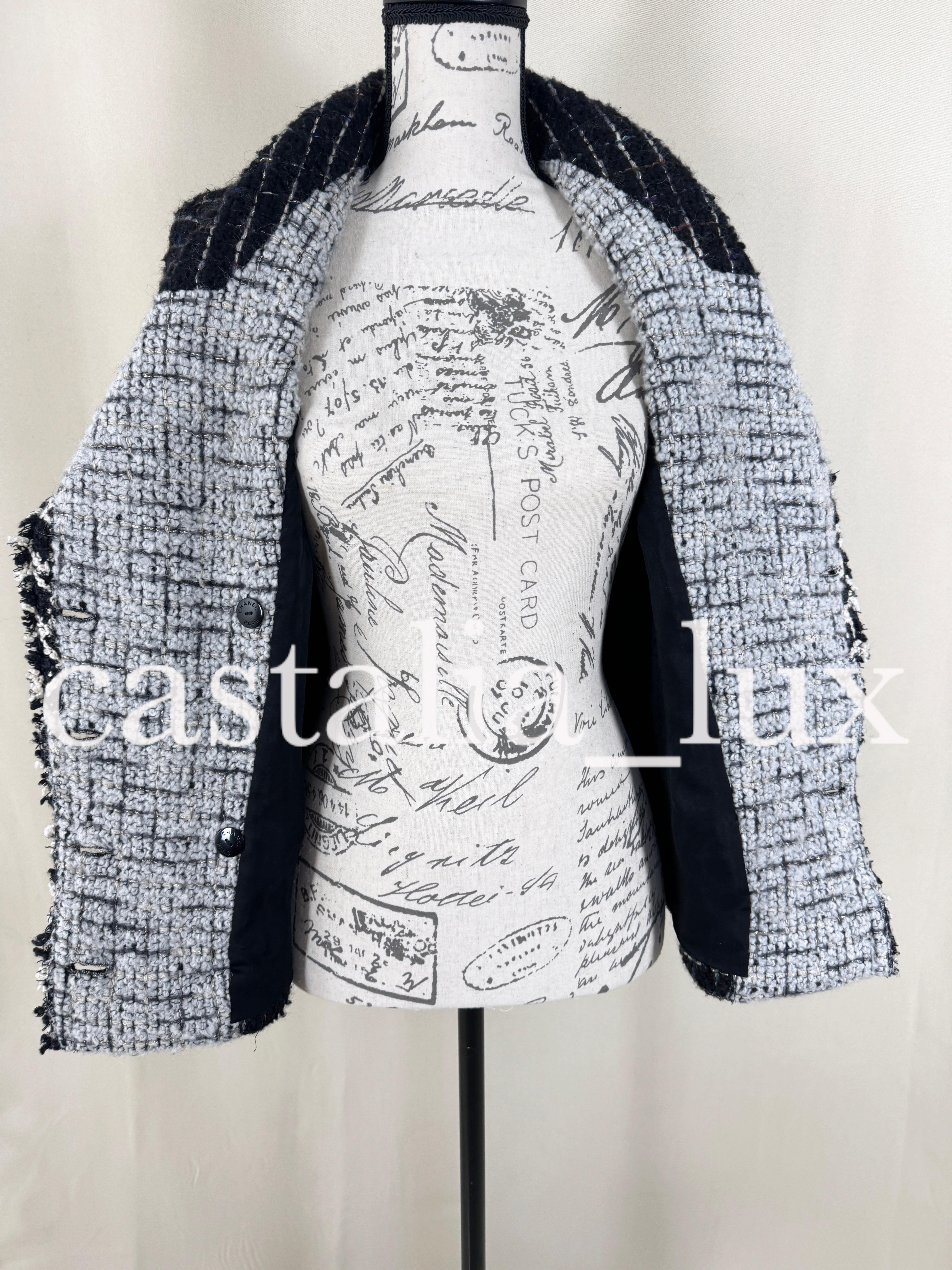 Chanel Icon Neue schwarze Tweed-Jacke im Angebot 12