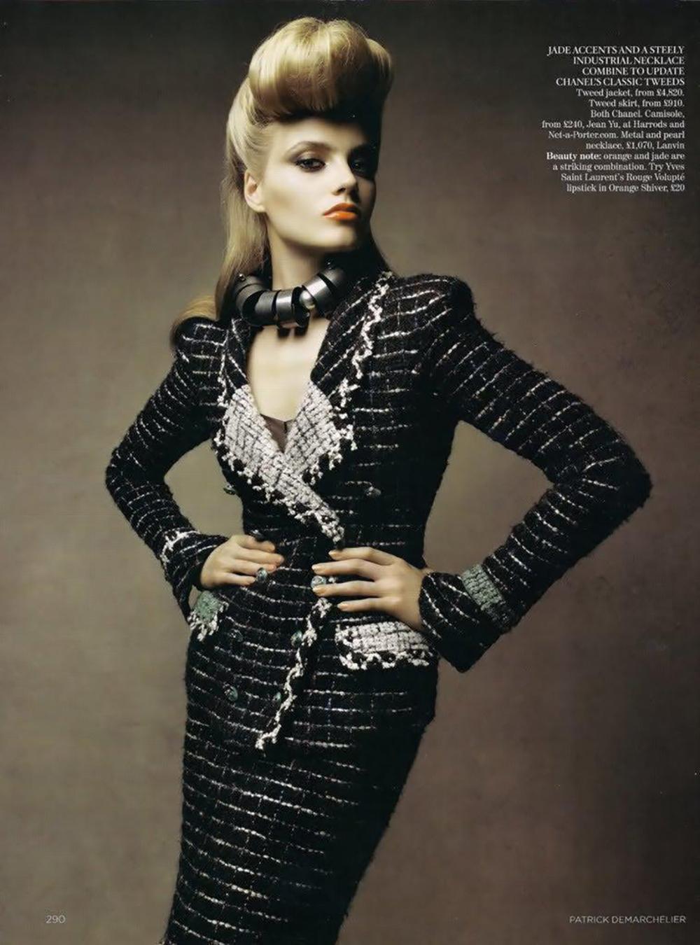  Veste en tweed noir Chanel Icone New Pour femmes 