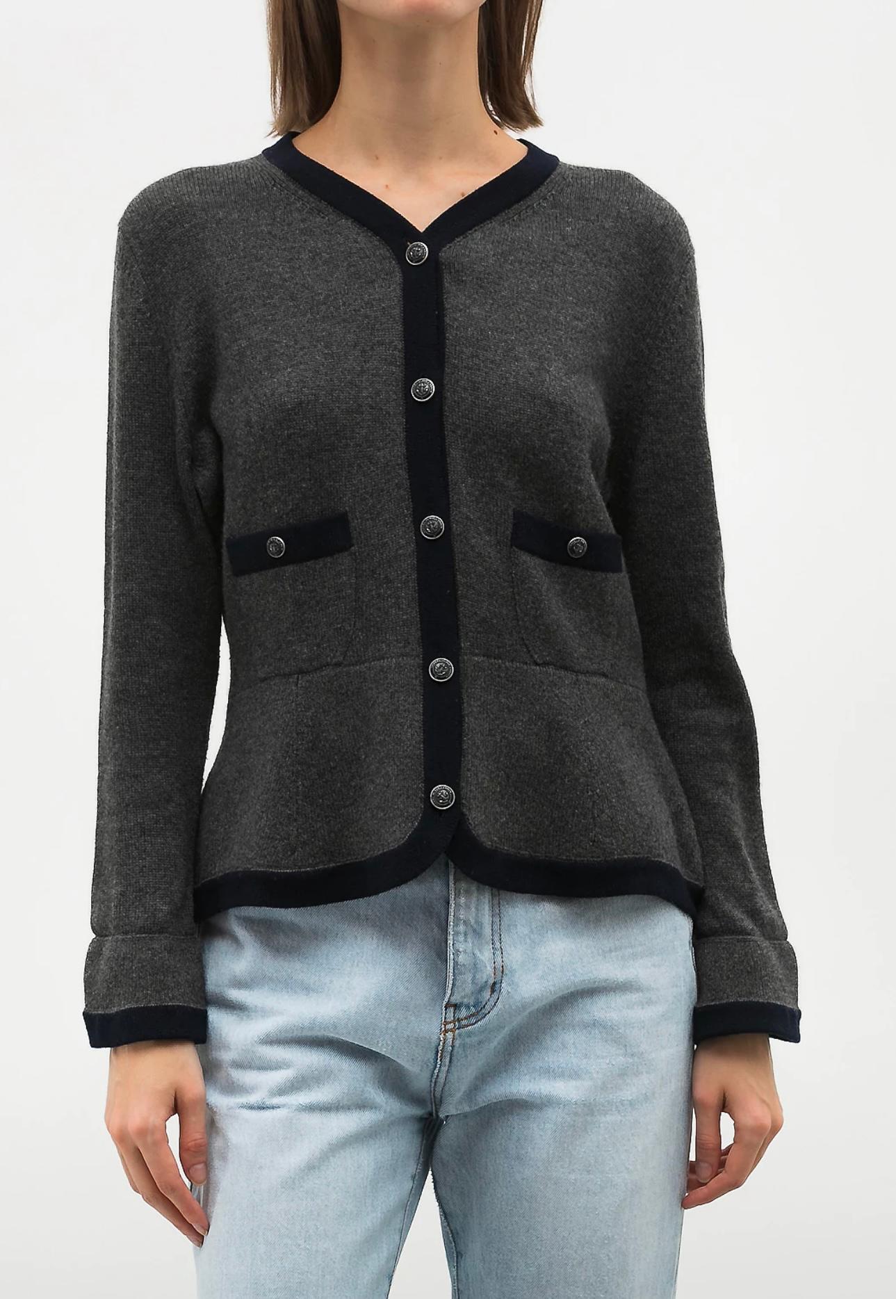 Chanel Icon Sophie Coppola Style Cashmere Jacket For Sale 4