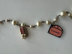 Chanel Iconic 2006 Pearl Paris Souvenir Charm Necklace