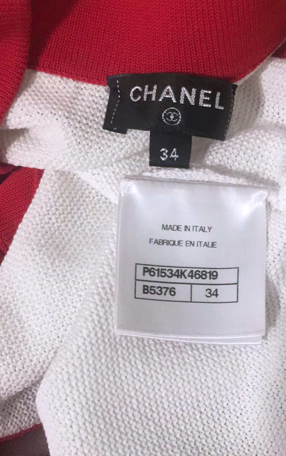Chanel Iconic 2019 Spring Logo Cardigan For Sale 10