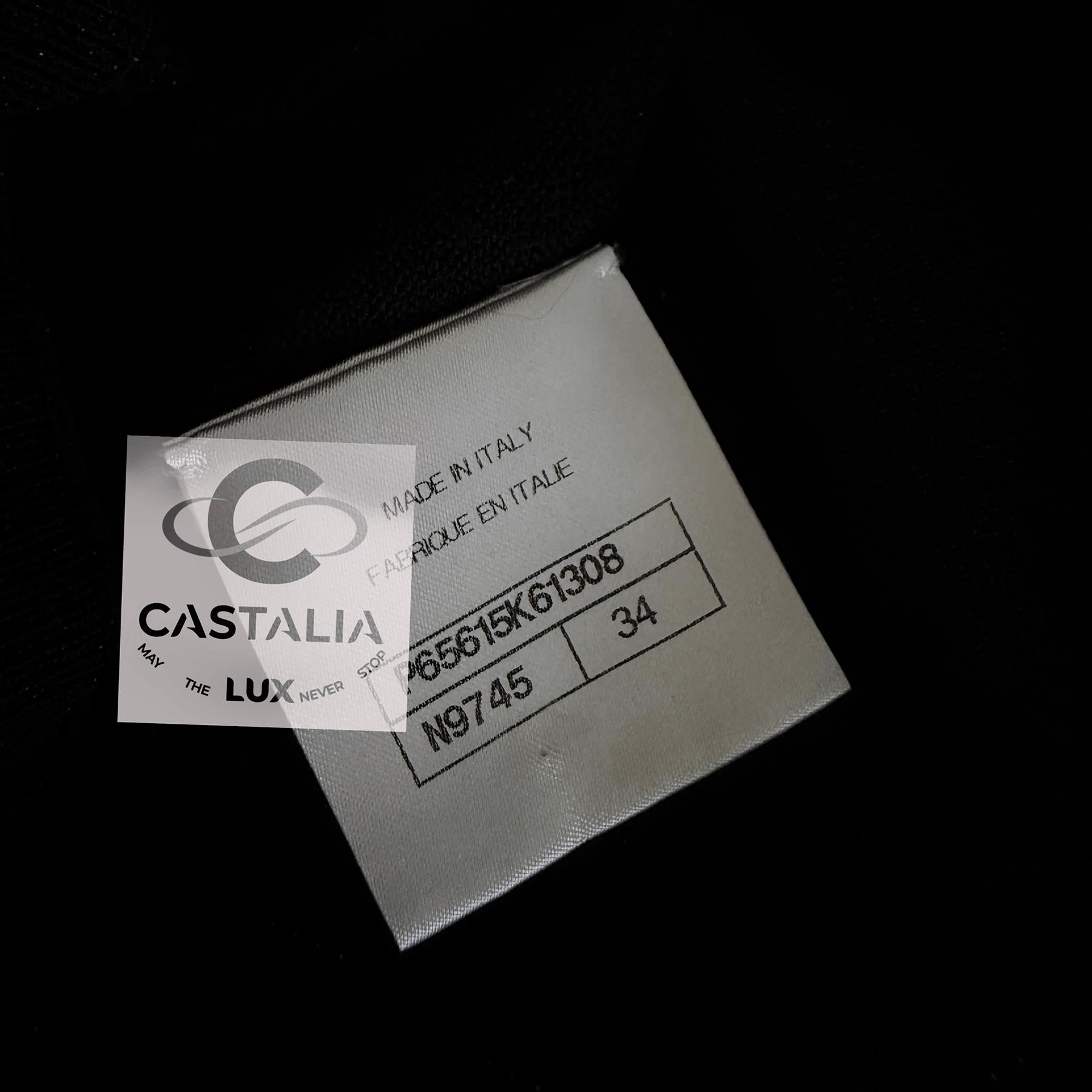 Chanel Iconic 2020 Ad Campaign Maxi Black Shimmer Dress 34 FR For Sale 16