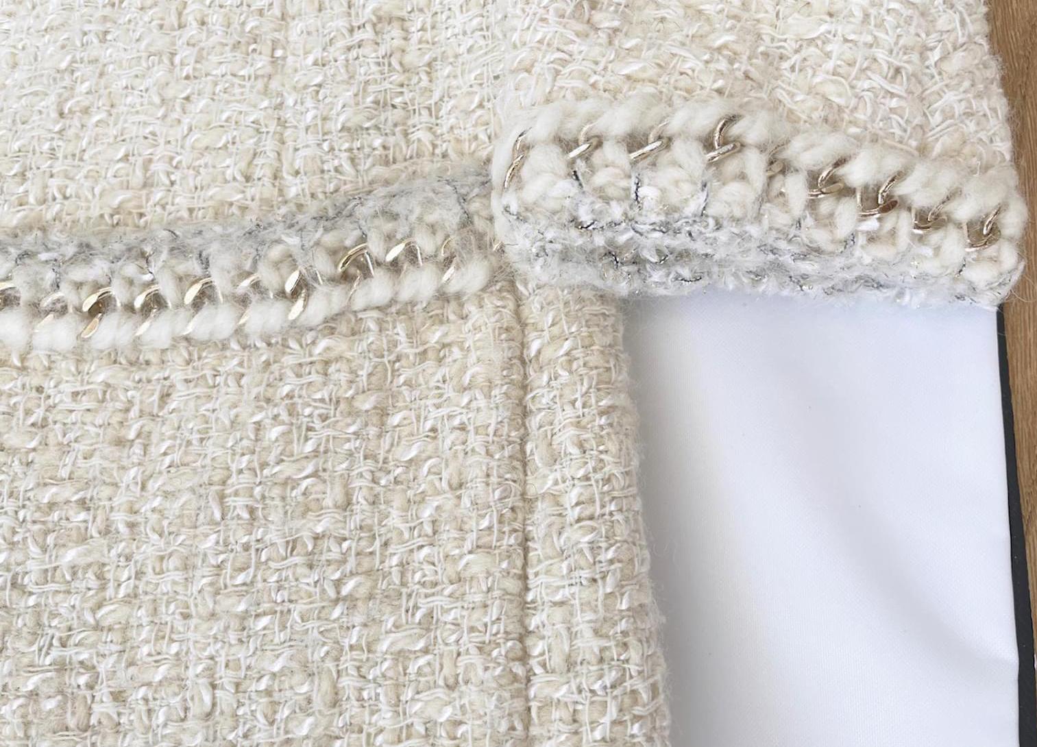 Chanel Iconic 4-Pockets Chain Trim Tweed Jacket Dress 9