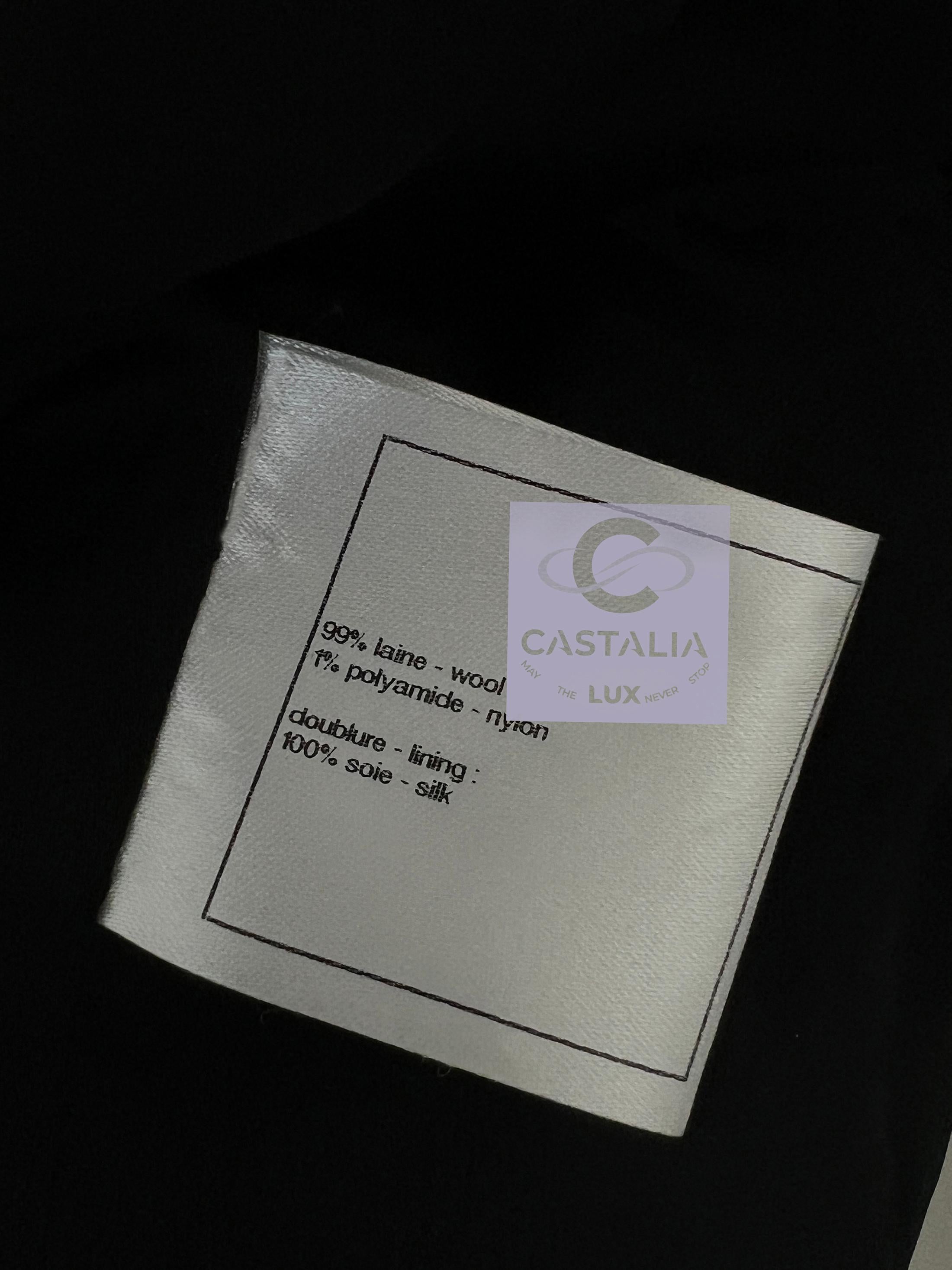Chanel Iconic 9K$ Lady Gaga Style Black Tweed Jacket 36 FR For Sale 15