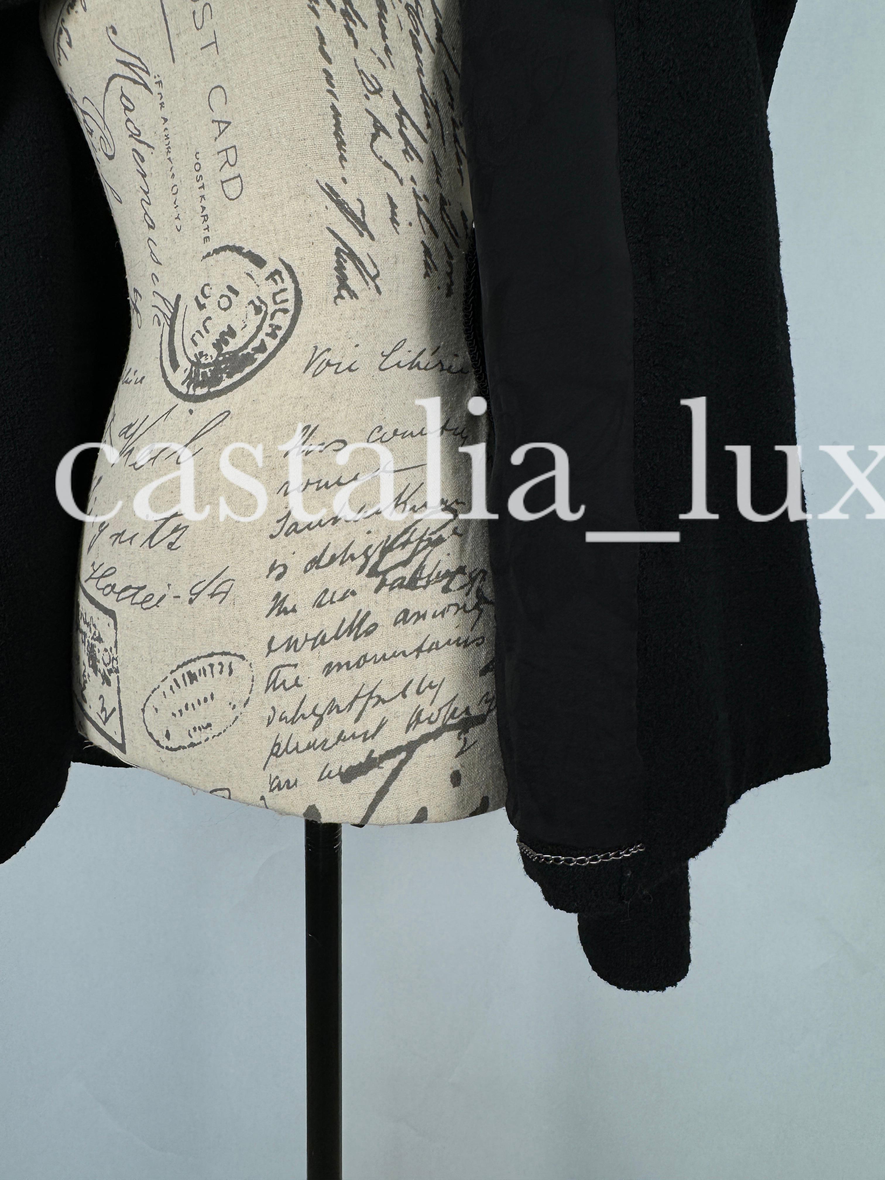 Chanel Iconic 9K$ Lady Gaga Style Black Tweed Jacket 10