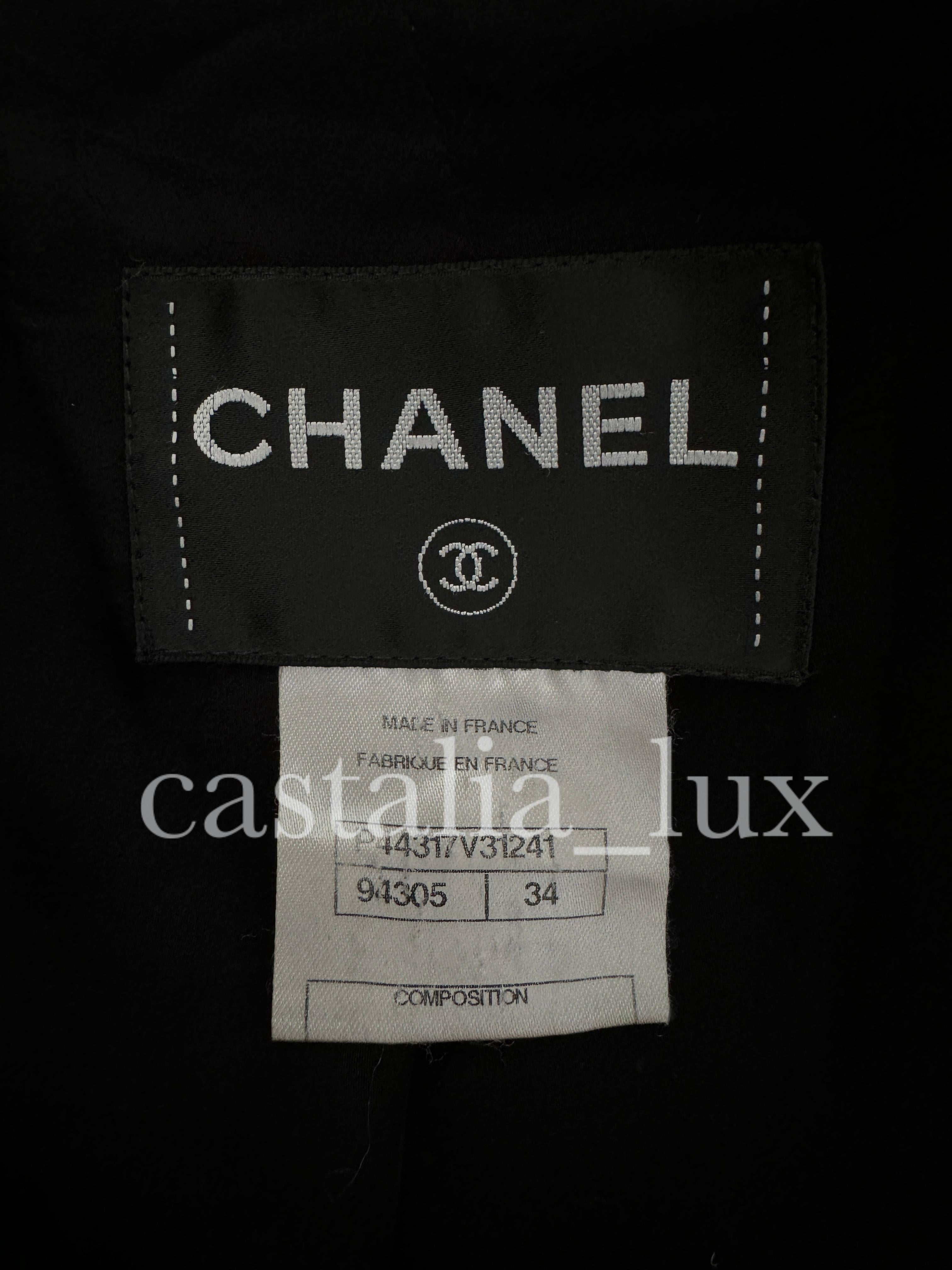 Chanel Iconic 9K$ Lady Gaga Style Black Tweed Jacket 12