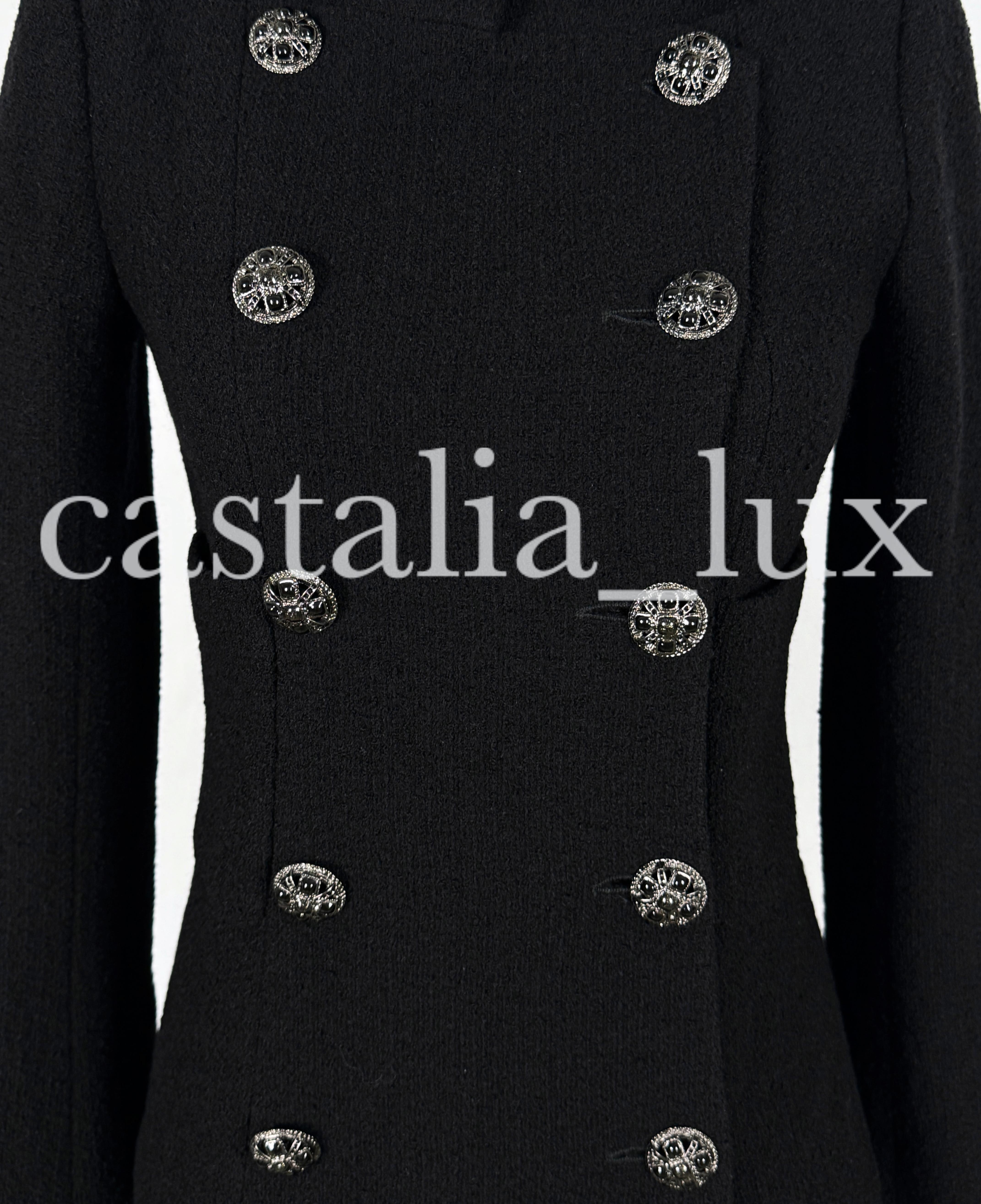 Chanel Iconic 9K$ Lady Gaga Style Black Tweed Jacket 4