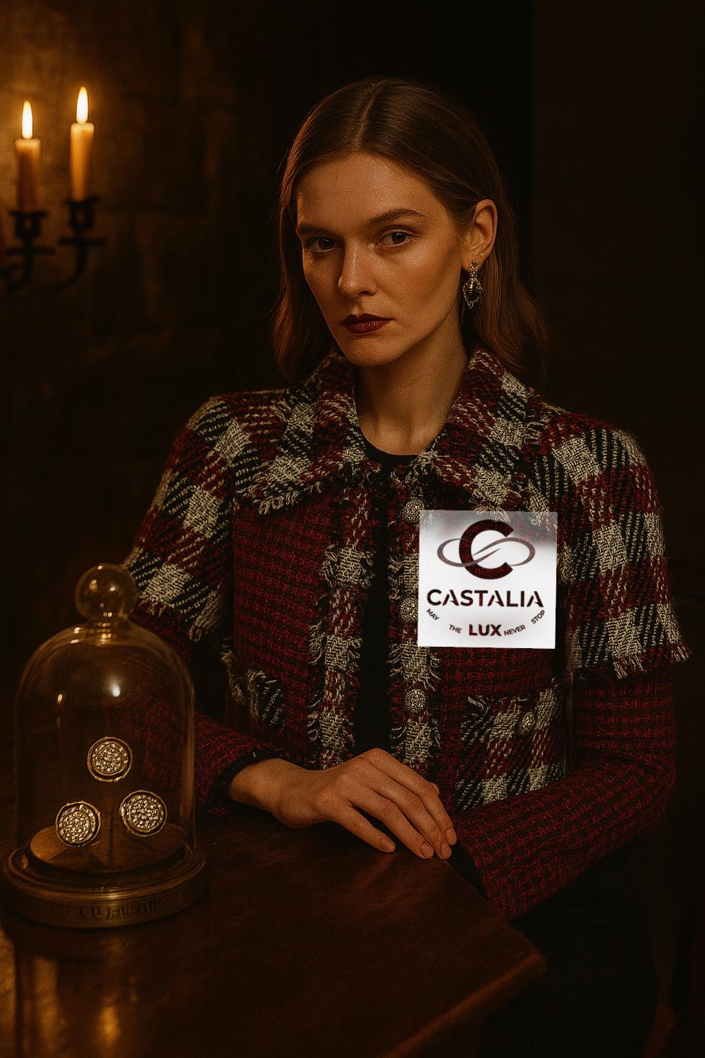 Marrone Chanel Iconic Anna Wintour Style Giacca in tweed bordeaux 34 FR in vendita
