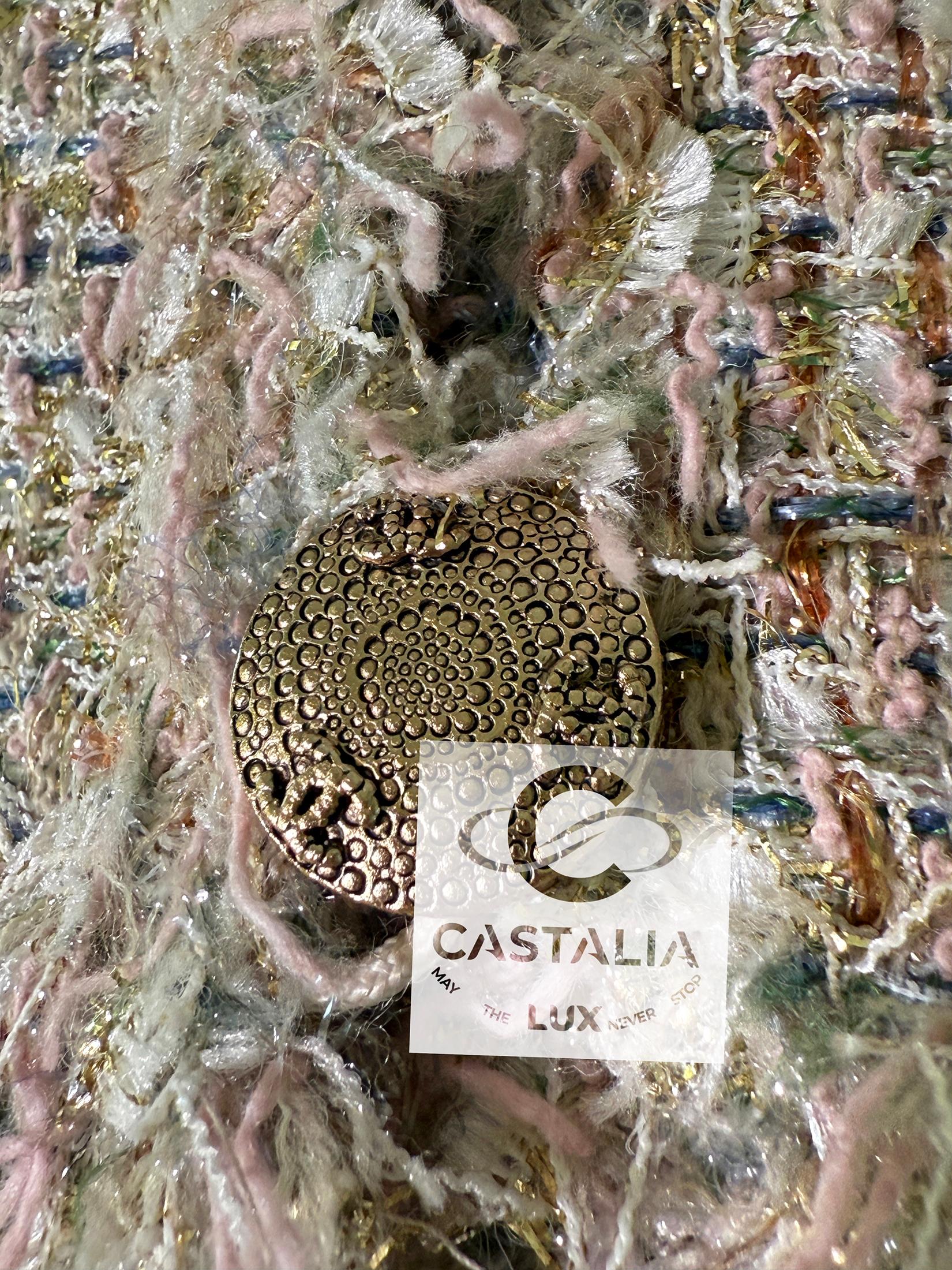 CHANEL Iconique Anna Wintour Style Lesage Ensemble Tweed 34 FR en vente 7