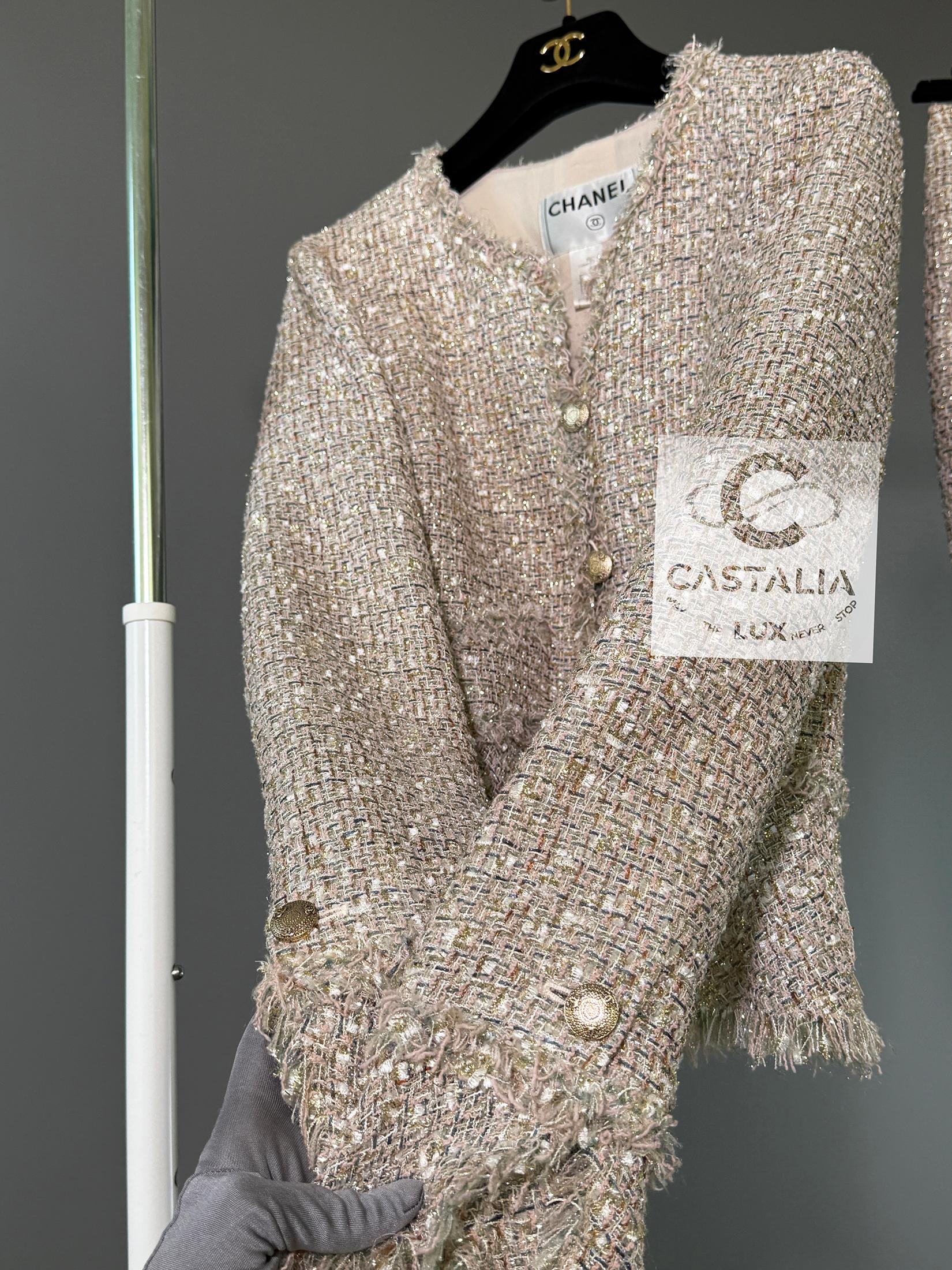 CHANEL Iconique Anna Wintour Style Lesage Ensemble Tweed 34 FR en vente 10