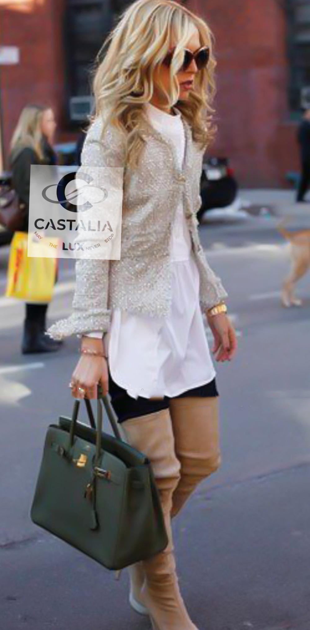 CHANEL Iconique Anna Wintour Style Lesage Ensemble Tweed 34 FR Neuf - En vente à Dubai, AE