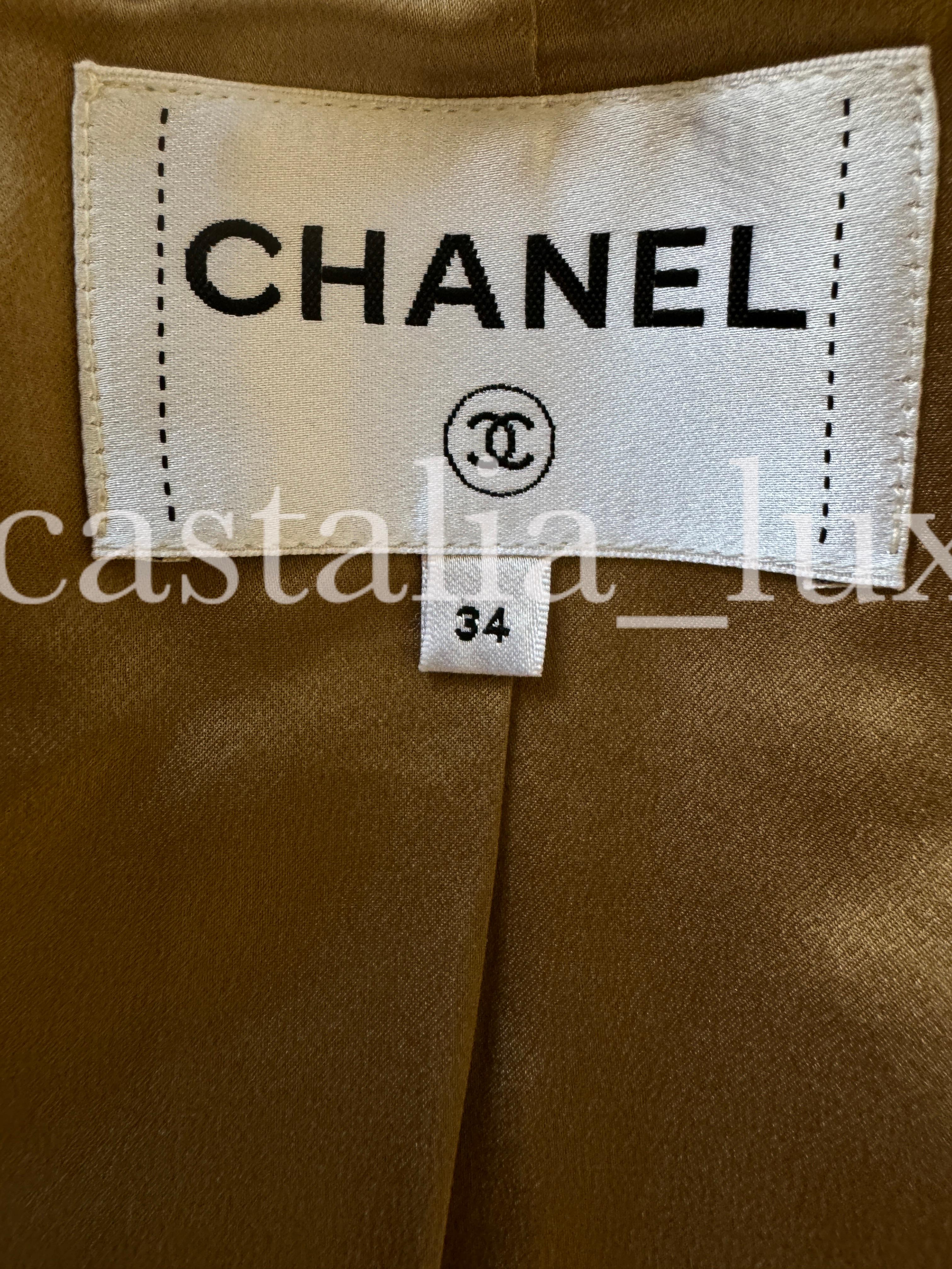 Chanel Iconic Billboards Ribbon Tweed Trench Coat For Sale 14