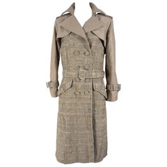 Used Chanel Iconic Billboards Ribbon Tweed Trench Coat