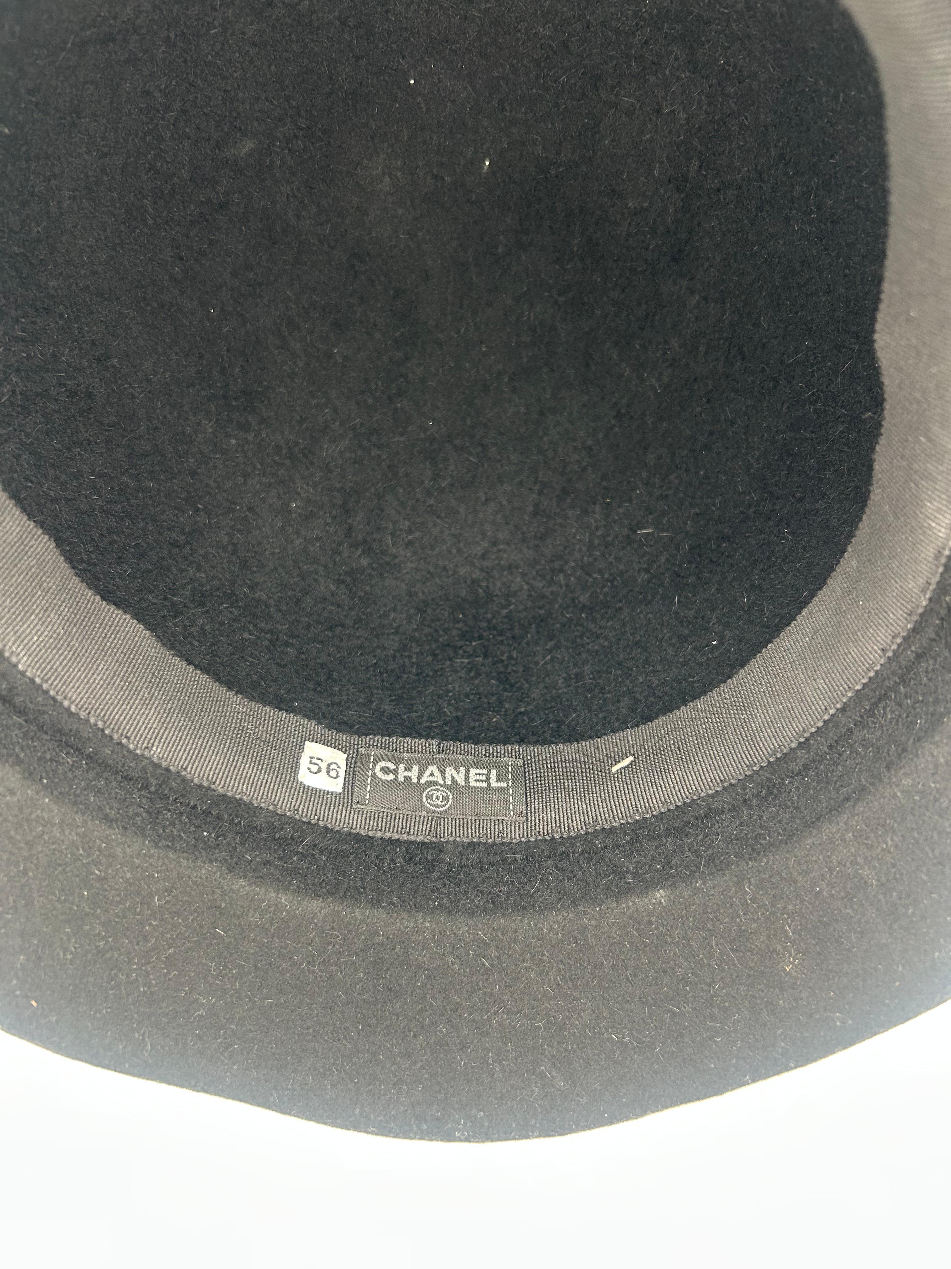Chanel Iconic Black Bucket Hat im Angebot 2