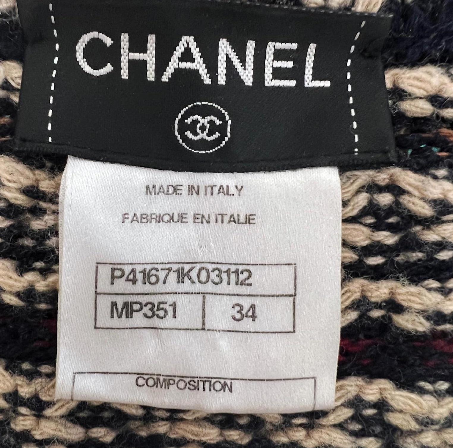 Chanel Iconic Byzance Collection Gripoix Buttons Coat 11