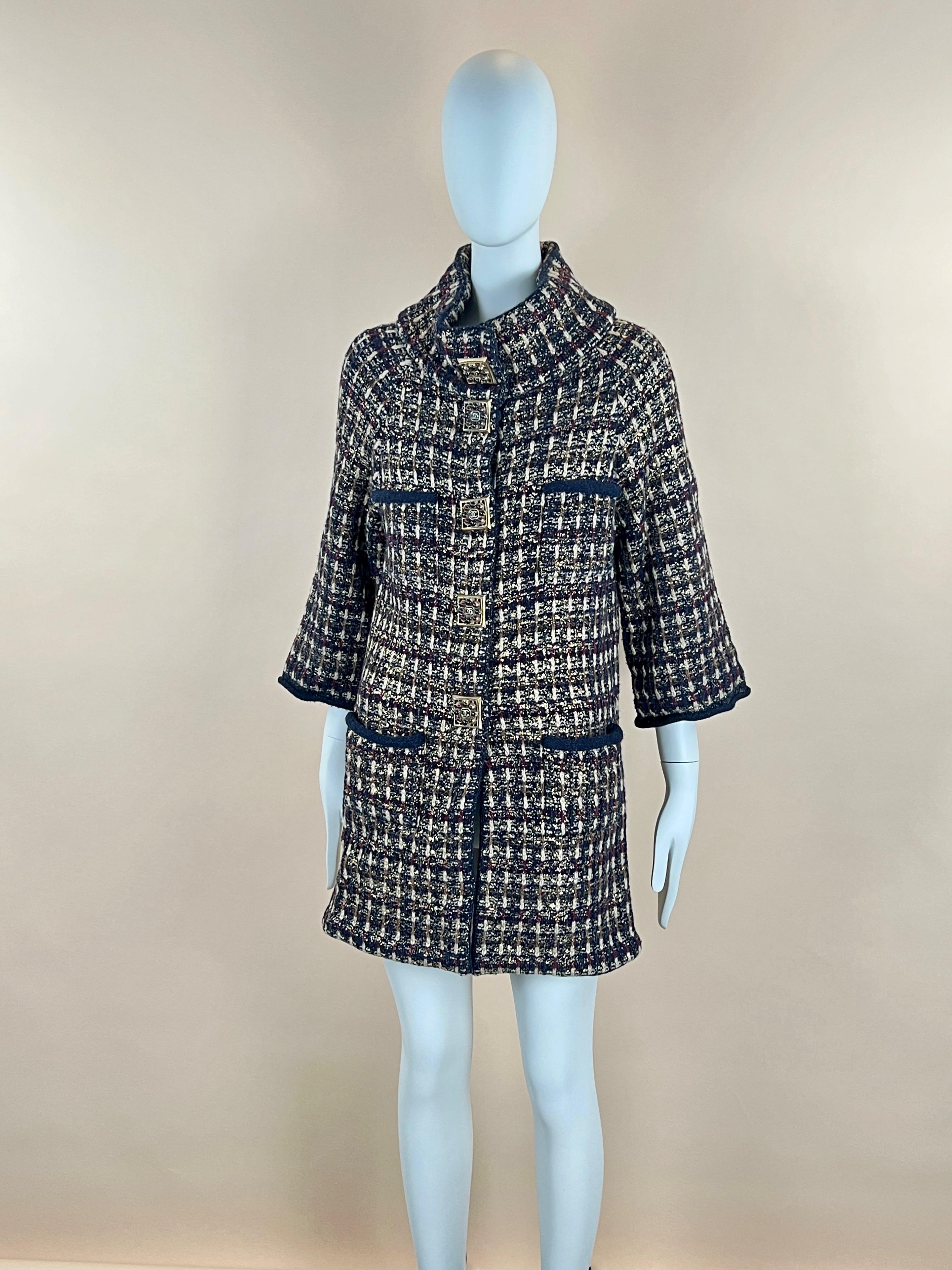 Chanel Iconic Byzance Collection Gripoix Buttons Coat 5