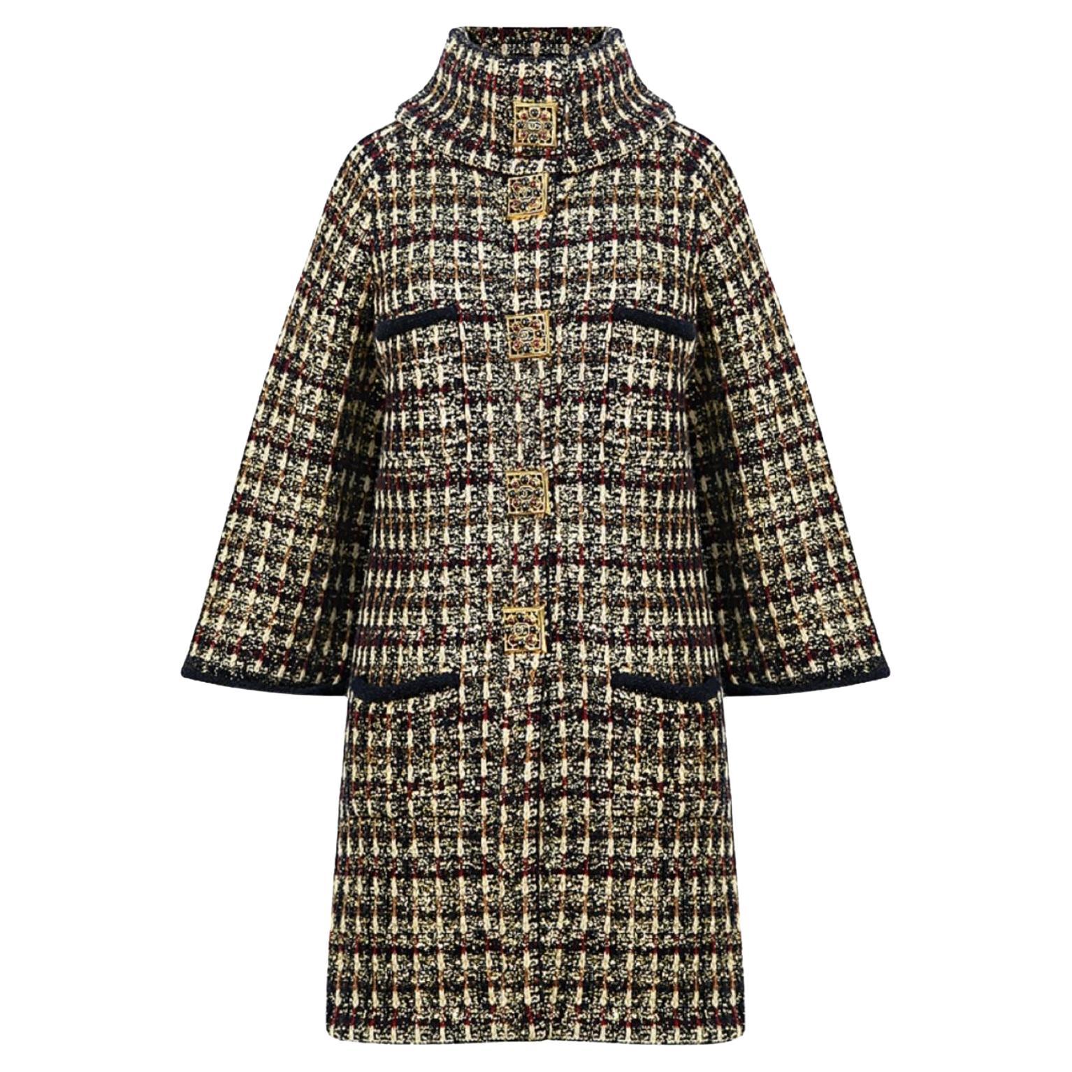 Chanel Iconic Byzance Collection Gripoix Buttons Coat