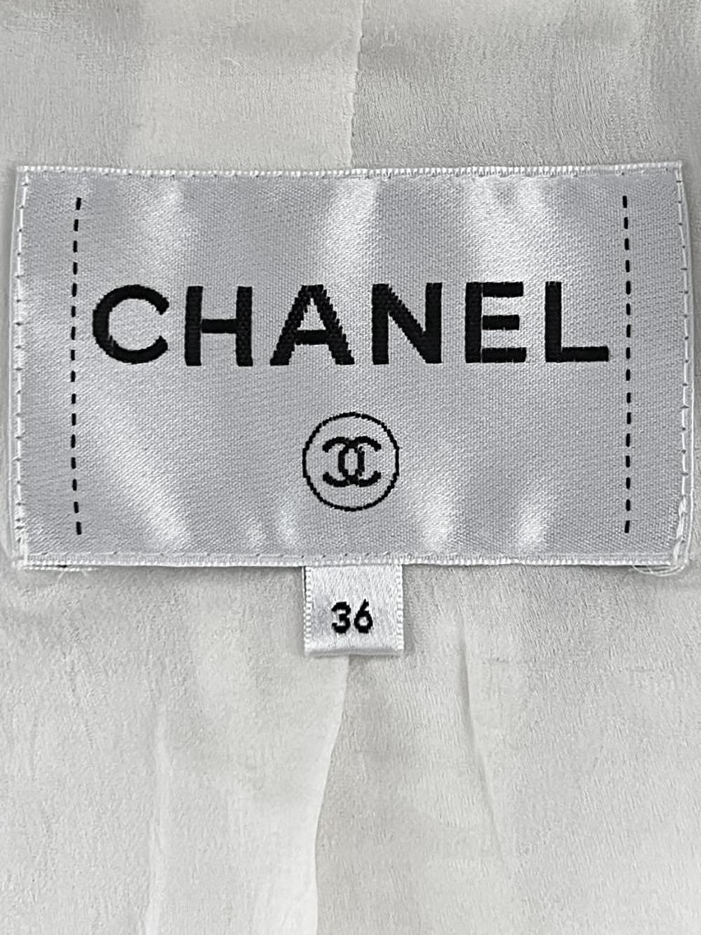 Chanel Iconic CC Buttons Little White Jacket 7