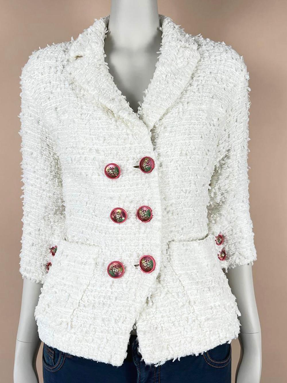 Chanel Iconic CC Buttons Little White Jacket 2