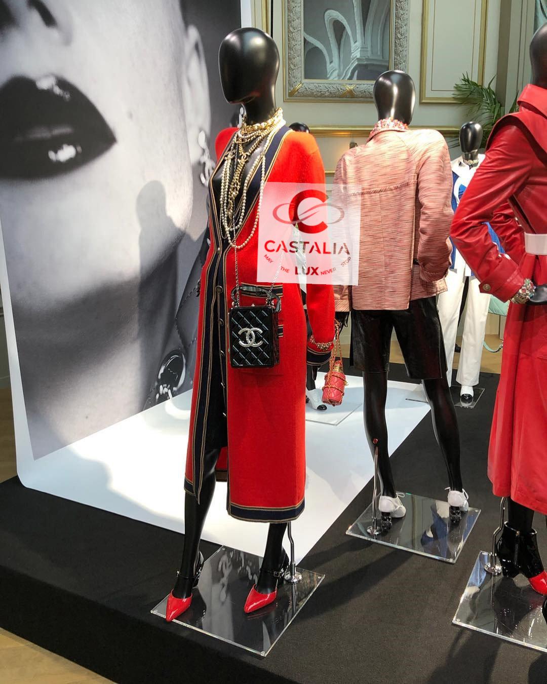 Chanel Iconic CC Buttons Red Maxi Cashmere Cardigan 46 FR 2