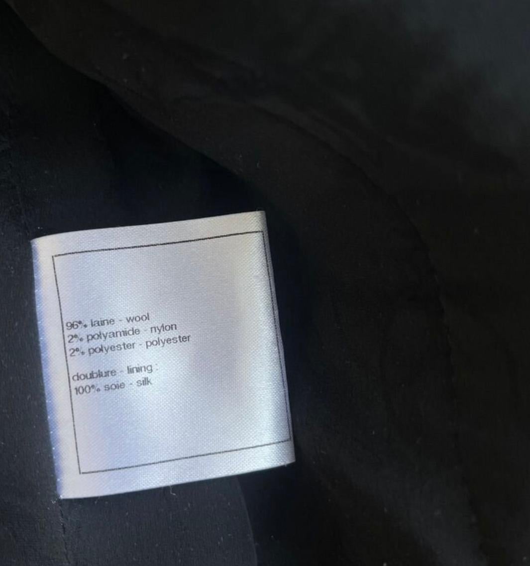 Chanel Iconic CC Jewel Buttons Black Tweed Jacket  10