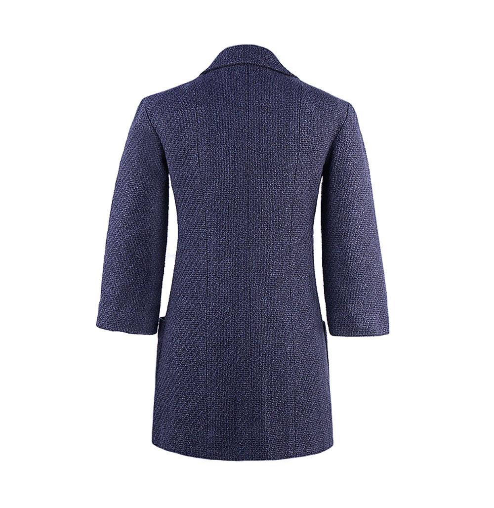 Chanel Iconic CC Logo Patch Navy Tweed Jacket 36 FR 4