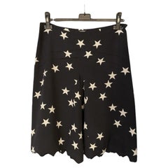 Chanel Iconic CC Logo Stars Runway Silk Shorts