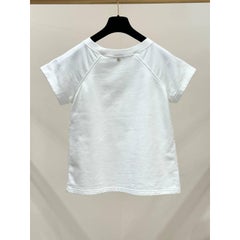 Chanel Iconic CC Logo White T-Shirt Top - Size XS