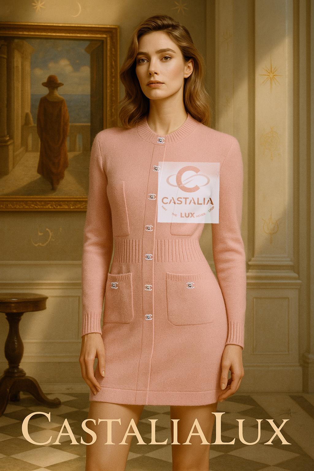 Chanel Iconic CC Turlock Cardigan in Pastel Pink 36 FR 3