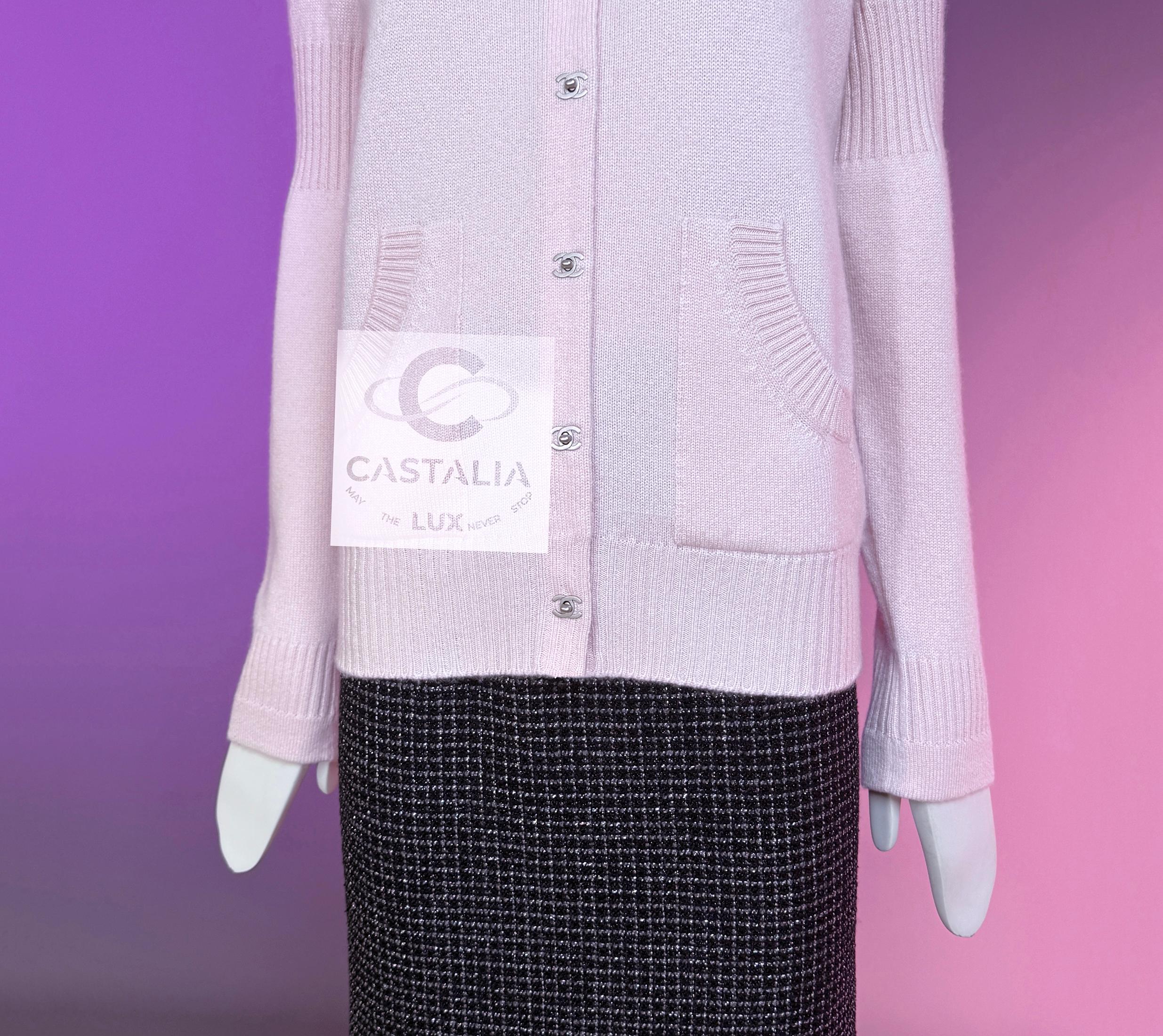 Chaqueta Chanel Iconic CC Turnlock en rosa rubor 40 FR 6