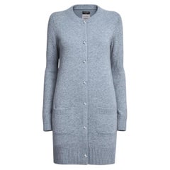 CHANEL Iconic CC Turnlock Grey Cardigan 36 FR