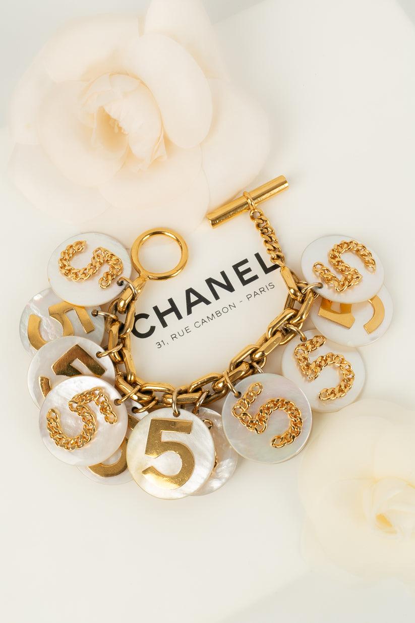 Chanel Iconic Charm Bracelet Made of Pearly Pastilles For Sale 4