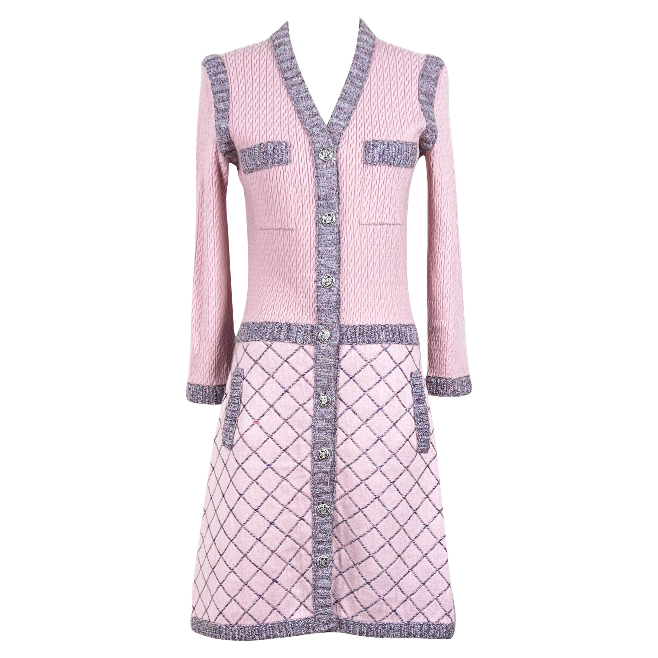 Chanel Iconic Coco Brasserie Icon Quilted Jacket Dress For Sale