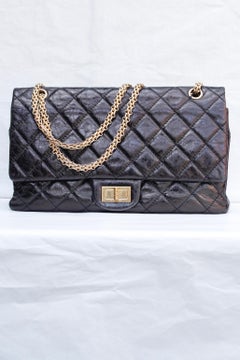 Chanel iconic cracked patent leather 2.55 bag, 2006/2008