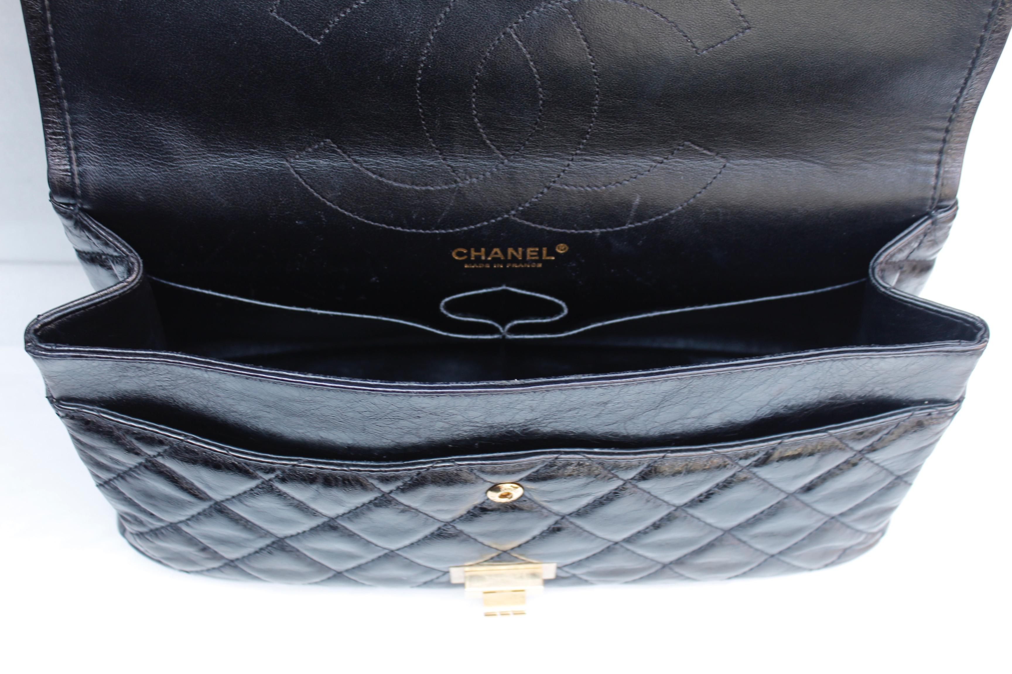 Chanel iconic cracked patent leather 2.55 bag, 2006/2008 For Sale 3