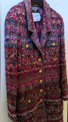 Chanel Iconic Fantasy Tweed Runway Coat 1993 Fall