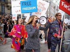 Chanel Iconic Fashion Manifesto Tie Dye Jacket