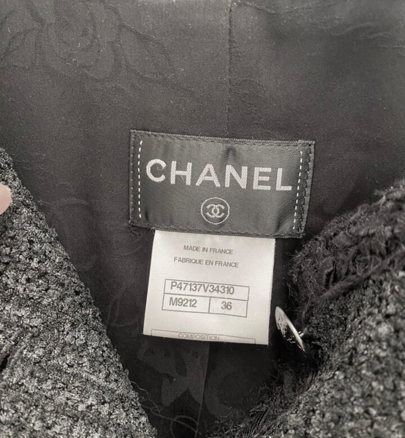 Chanel Iconic Globalization Black Pleated Jacket Dress 10