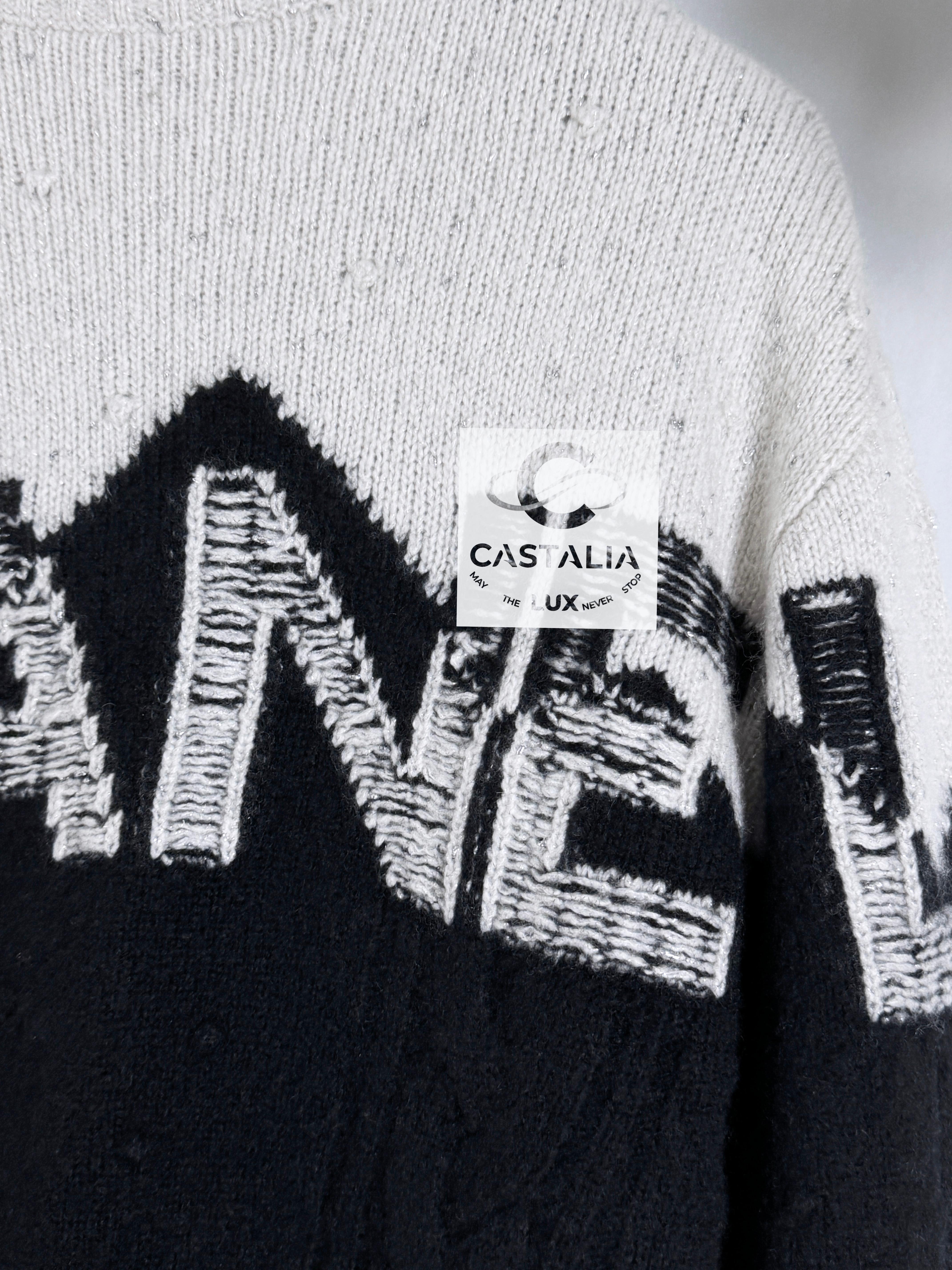 Chanel Iconic Jennie Kim Style Logo Cashmere Jumper 6