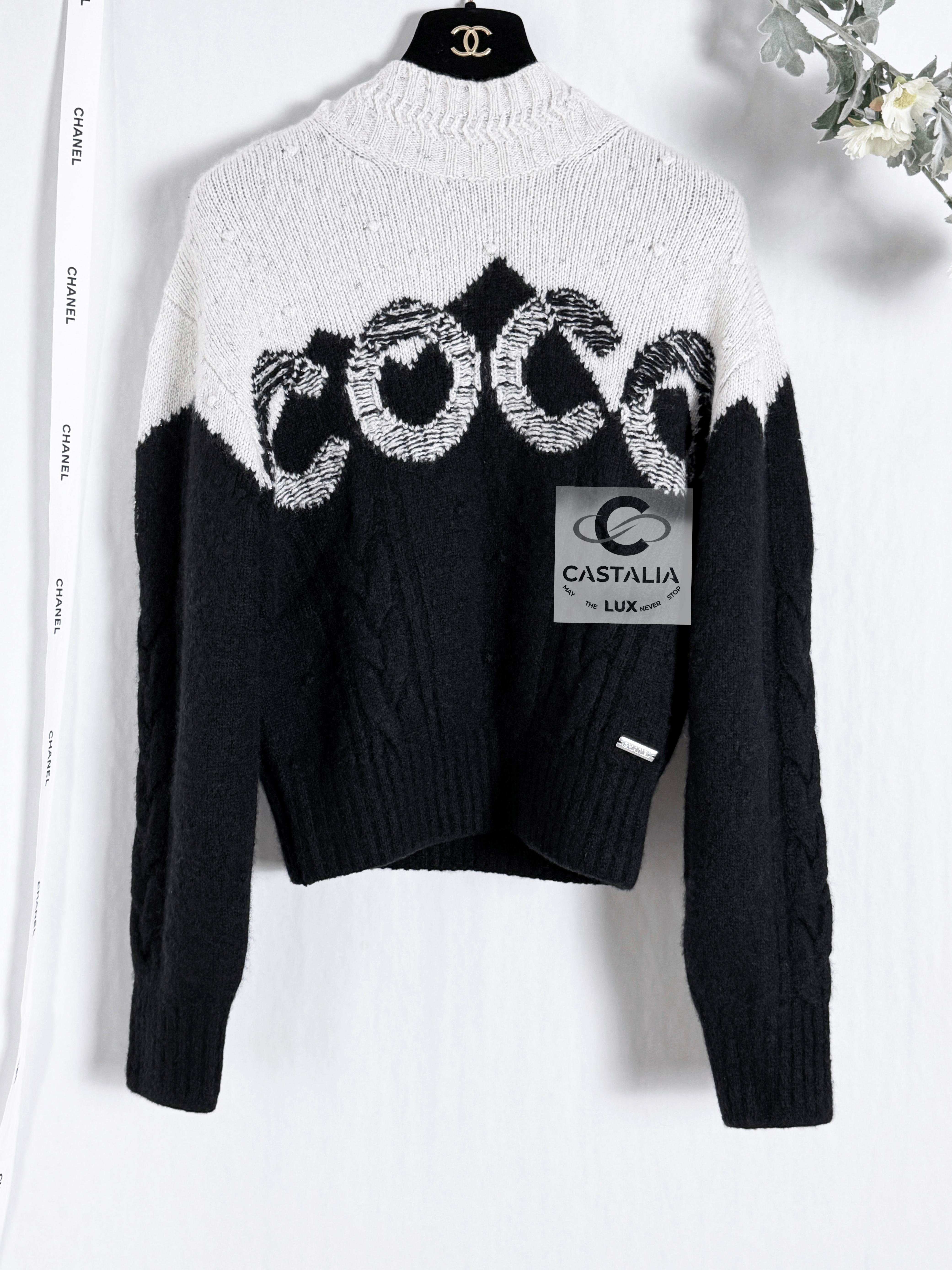 Chanel Iconic Jennie Kim Style Logo Cashmere Jumper 3
