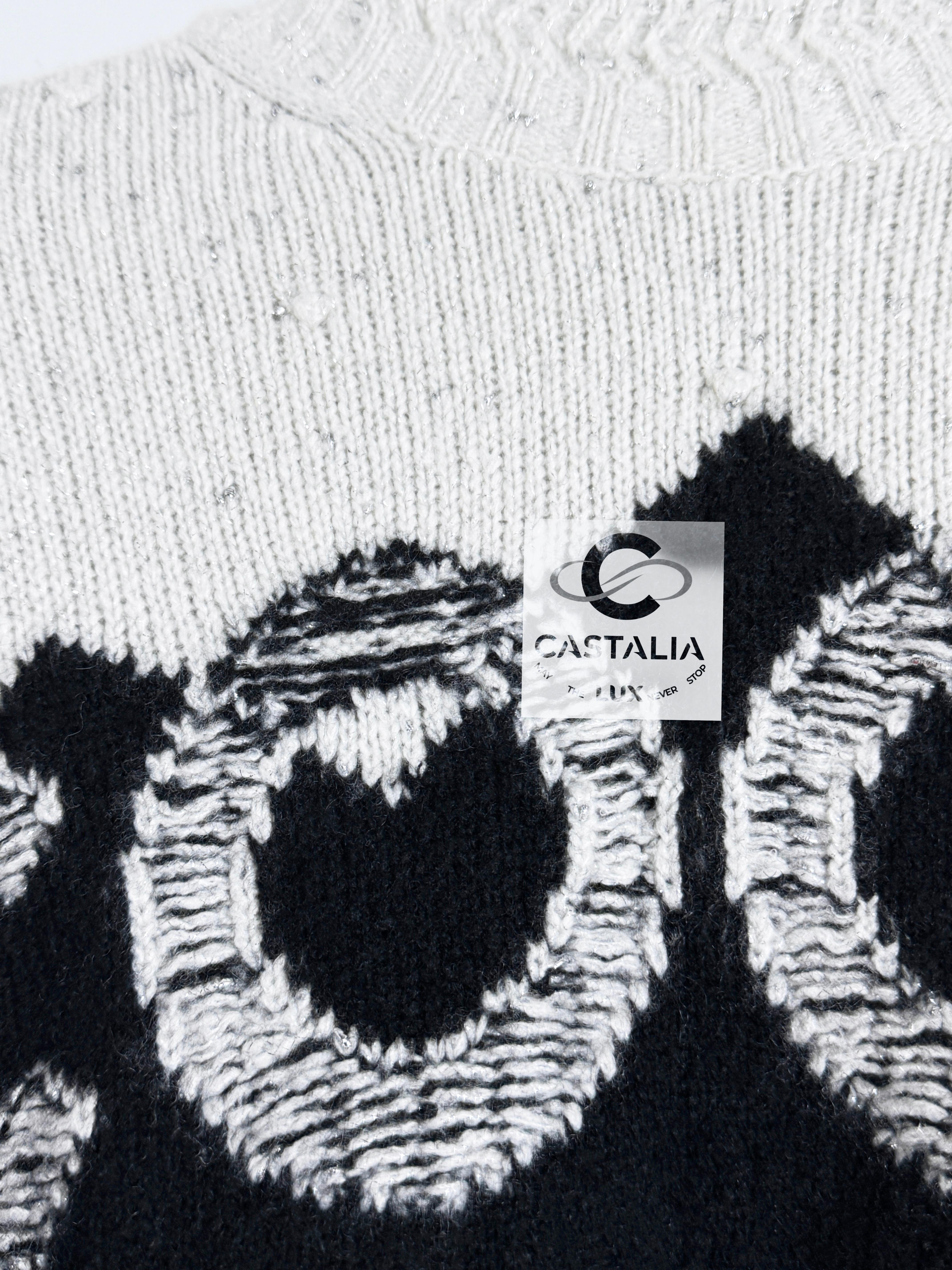 Chanel Iconic Jennie Kim Style Logo Cashmere Jumper 4