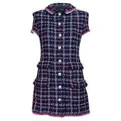 CHANEL Iconic Jennie Kim Style Tweed Jacket Dress 34 FR