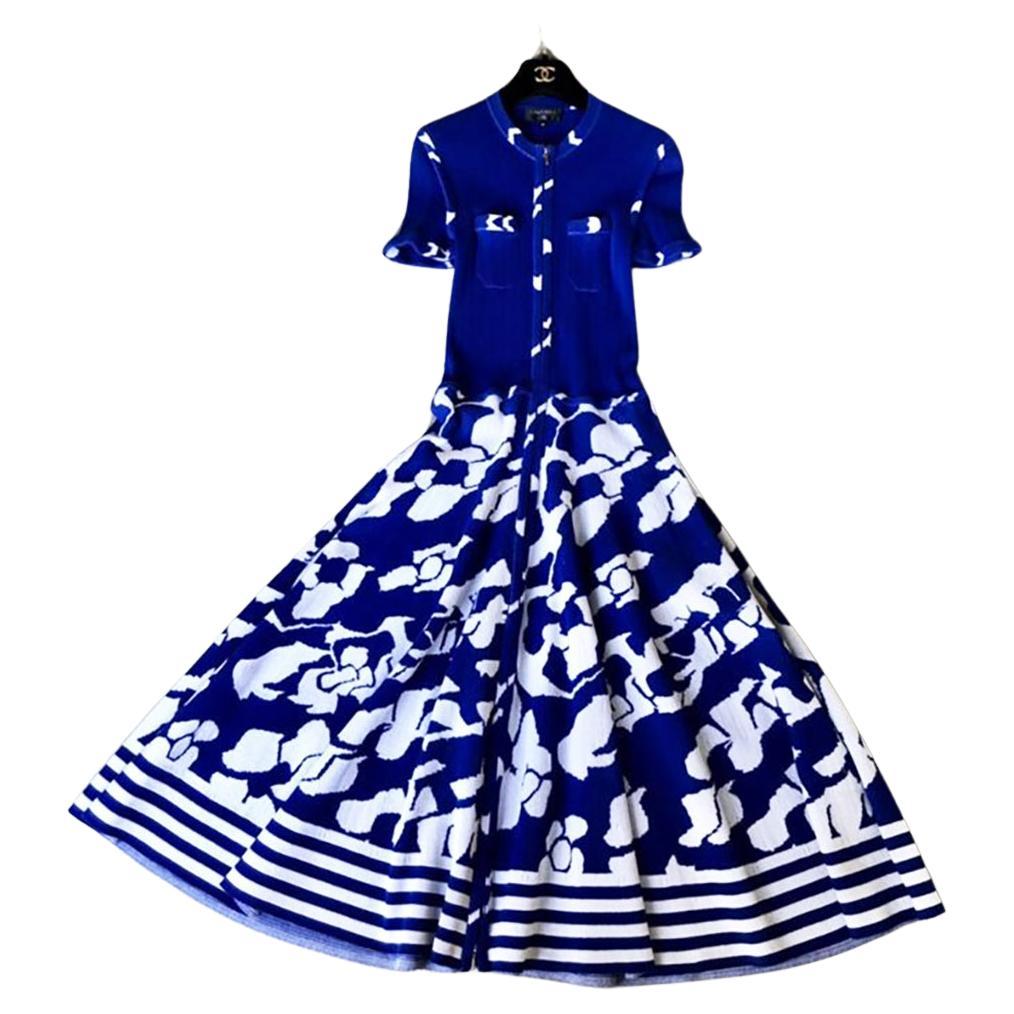 Chanel Iconic Jessica Biel Style Maxi Dress