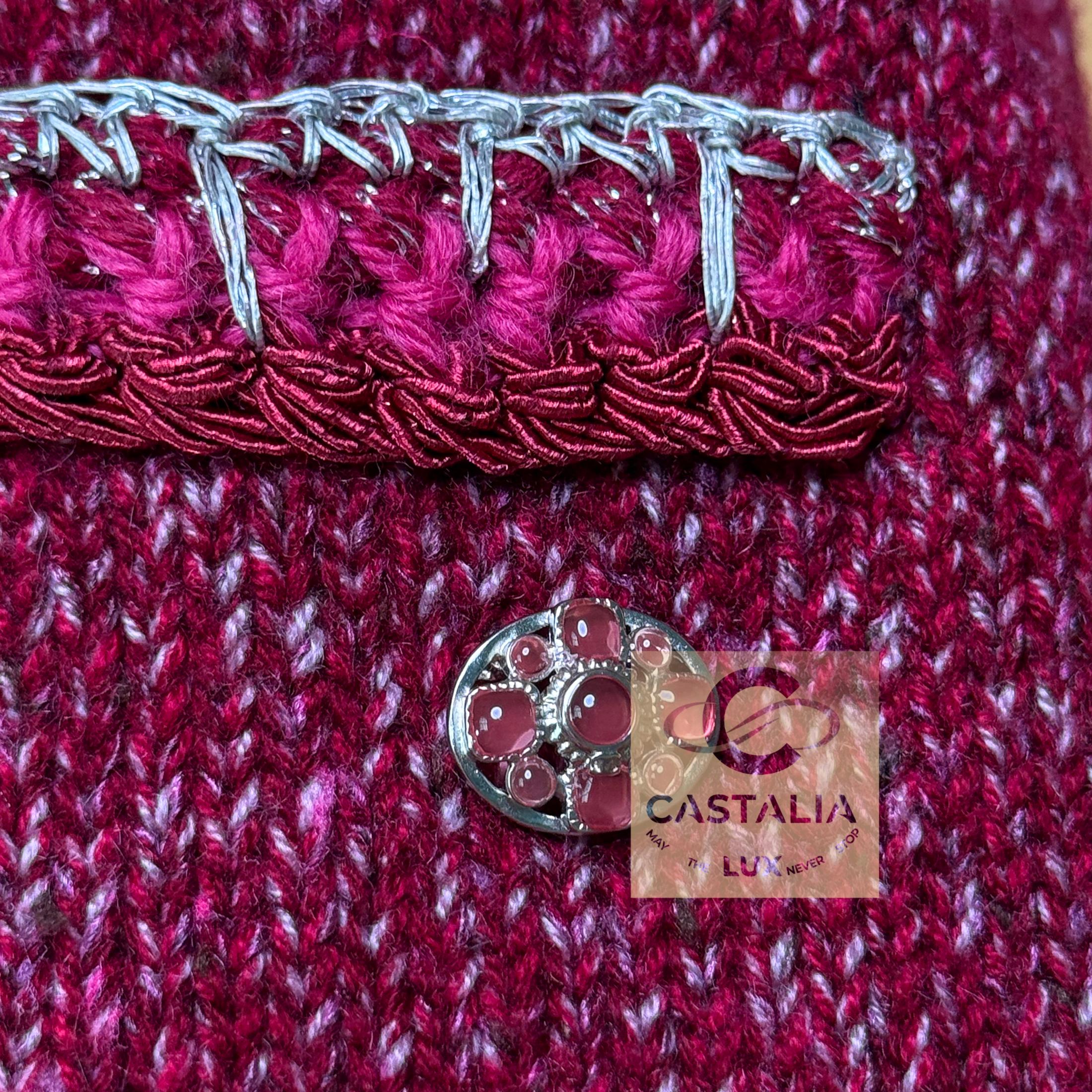 CHANEL Iconic Kristen Stewart Style Burgundy Jacke 34 FR im Angebot 7