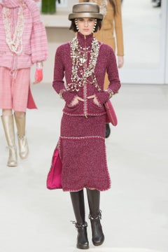 CHANEL Iconic Kristen Stewart Style Burgundy Jacke 36 FR