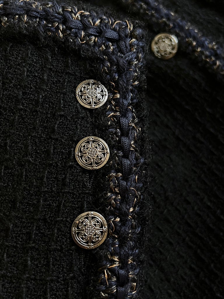 Chanel Iconic Little Black Tweed Jacket