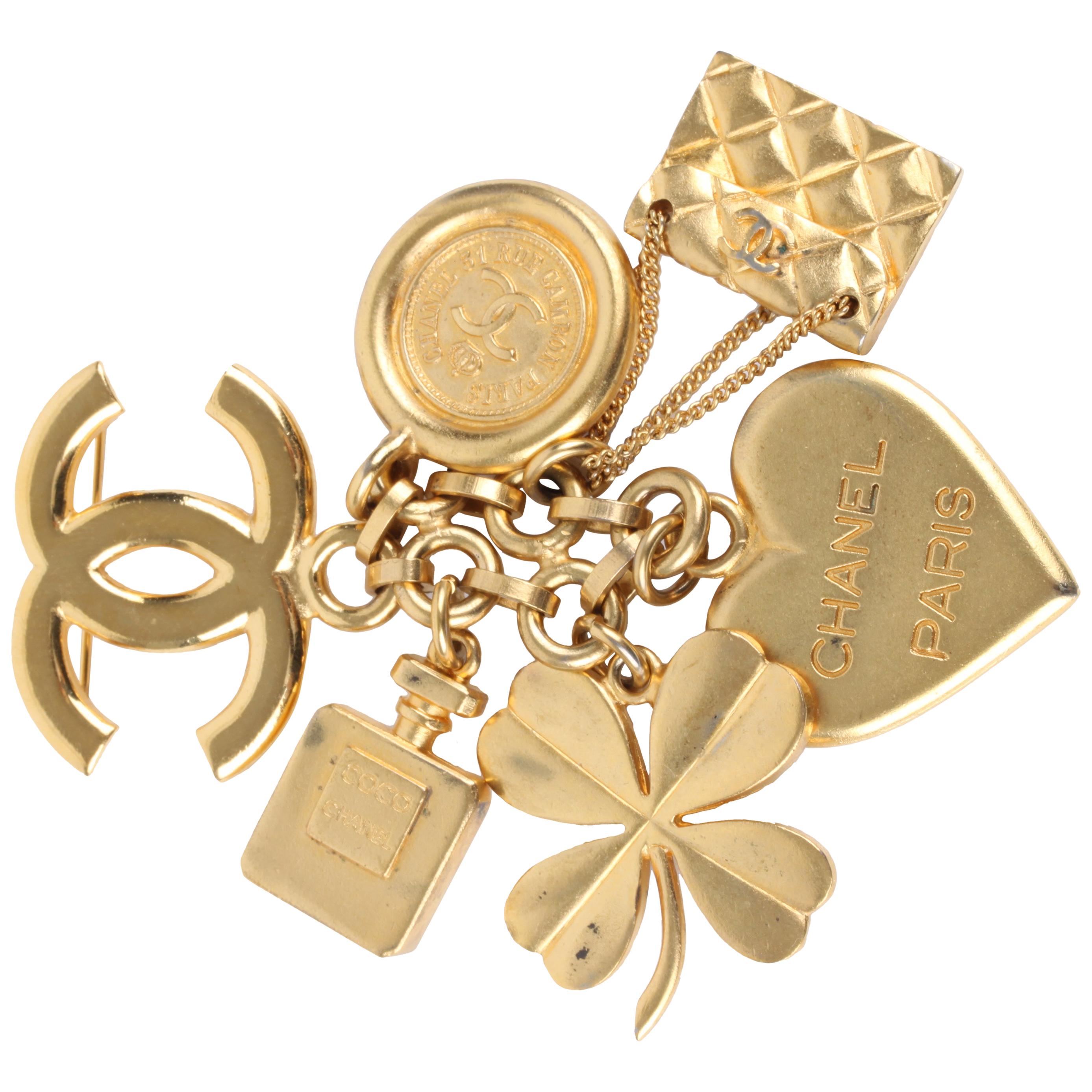   Chanel Iconic Lucky Charms Brooch - gold    For Sale