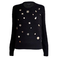 CHANEL Iconic Lucky Charms Kaschmir-Pullover 38 FR