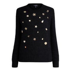 CHANEL Iconic Lucky Charms Cashmere Jumper 38 FR