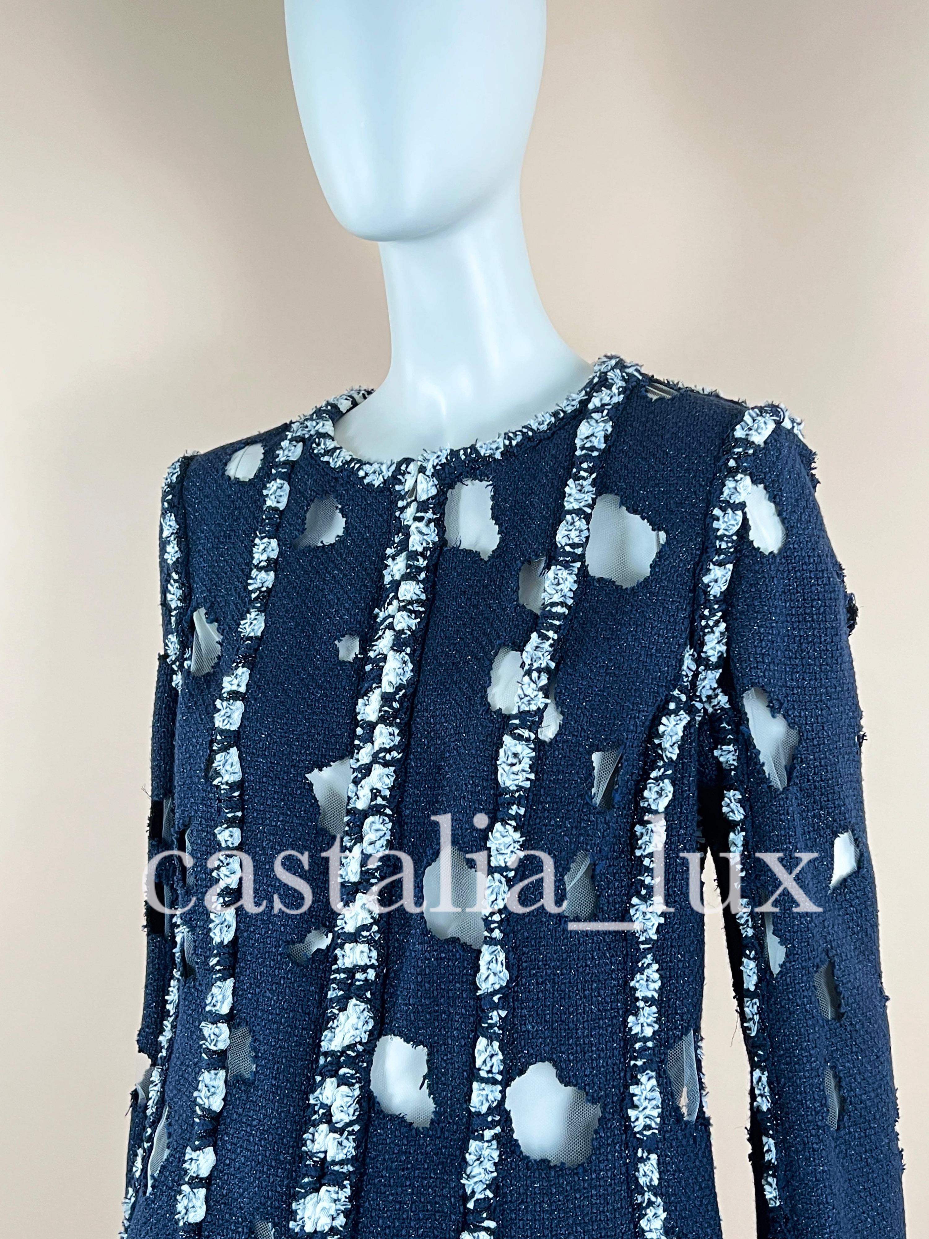 Chanel Iconic Met Museum Distressed Tweed Jacket 11